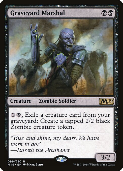 Graveyard Marshal – Core 2019 (M19-99) Magic: The Gathering card