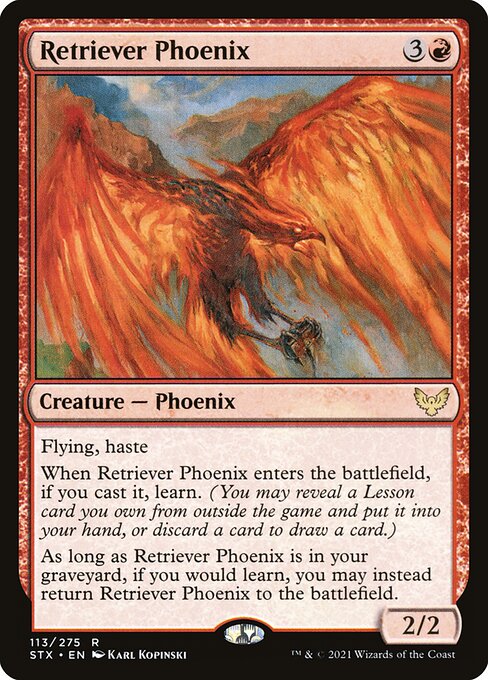 Retriever Phoenix – Strixhaven: School of Mages (STX-113) Magic: The Gathering card