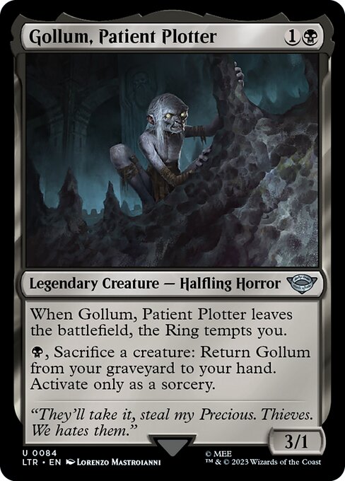 Gollum, Patient Plotter – The Lord of the Rings: Tales of Middle-earth (LTR-84) Magic: The Gathering card | LC-REM-20260804-15150726709580-4ddda7d4-0226-404f-8418-f1f5720dcef8