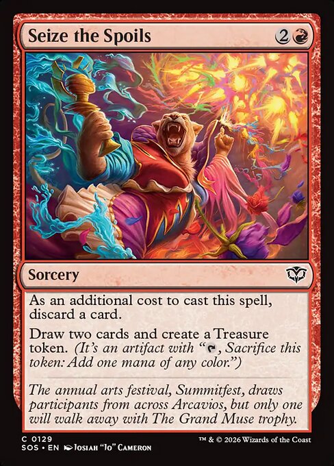Seize the Spoils – Secrets of Strixhaven (SOS-129) Magic: The Gathering card