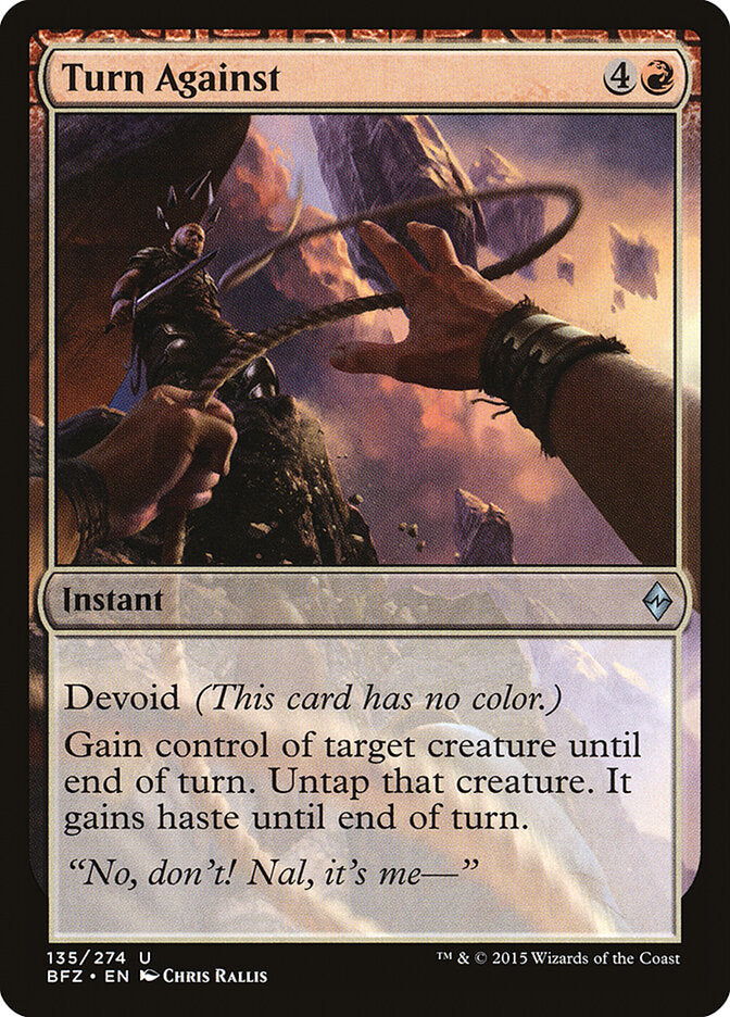 Turn Against - Battle for Zendikar (Uncommon) [BFZ-135] Image principale du produit