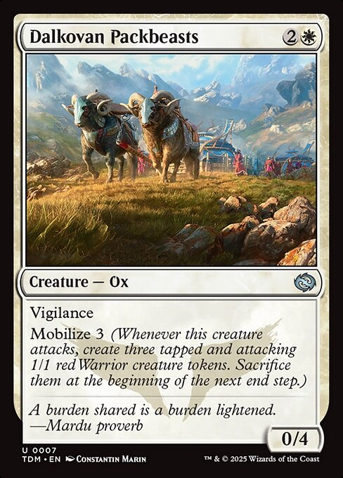 Dalkovan Packbeasts – Tarkir: Dragonstorm (TDM-7) Magic: The Gathering card | LC-REM-20260804-15401878880588-4df7b253-6107-47d6-b650-cb4d3e0aec6b