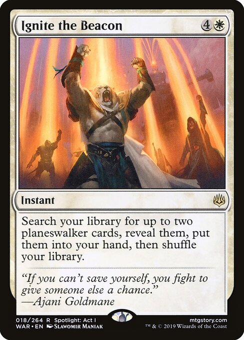 Ignite the Beacon – War of the Spark (WAR-18) Magic: The Gathering card