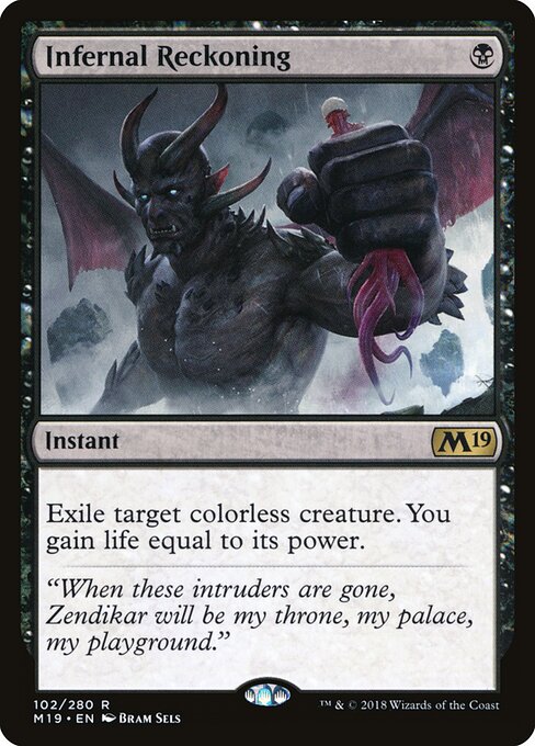Infernal Reckoning – Core Set 2019 (M19-102) Magic: The Gathering card | LC-REM-20260804-15150826979660-4e291f27-d74f-48e7-bcb4-ddcc558c2211