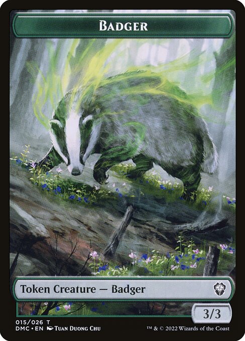 Badger – Dominaria United Tokens (TDMU-15) Magic: The Gathering card | LC-REM-20260804-15339522457932-4e42cb2e-578f-4fec-a9a4-33b95b78229c