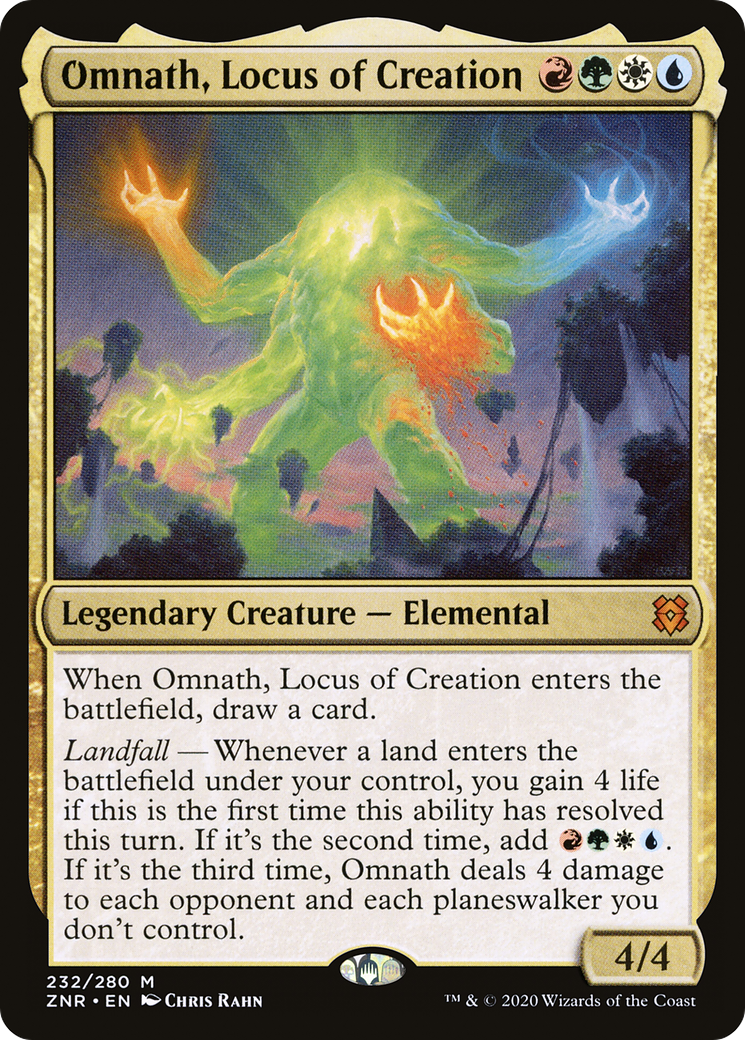 Omnath, Locus of Creation – Zendikar Rising 232 – Magic: The Gathering single card Imagen principal del producto
