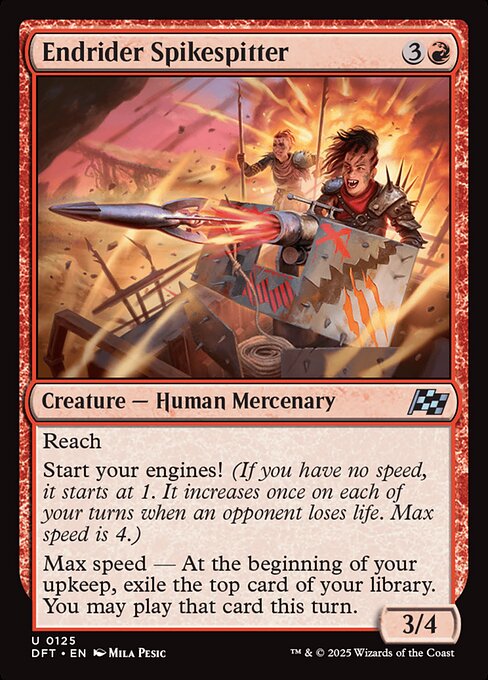 Endrider Spikespitter – Aetherdrift (DFT-125) Magic: The Gathering card