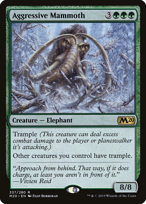 Aggressive Mammoth – Core Set 2020 (M20-337) Magic: The Gathering card | LC-REM-20260804-15418363281740-4e68b3bd-996e-4383-b134-f529bcb768de Imagen principal del producto