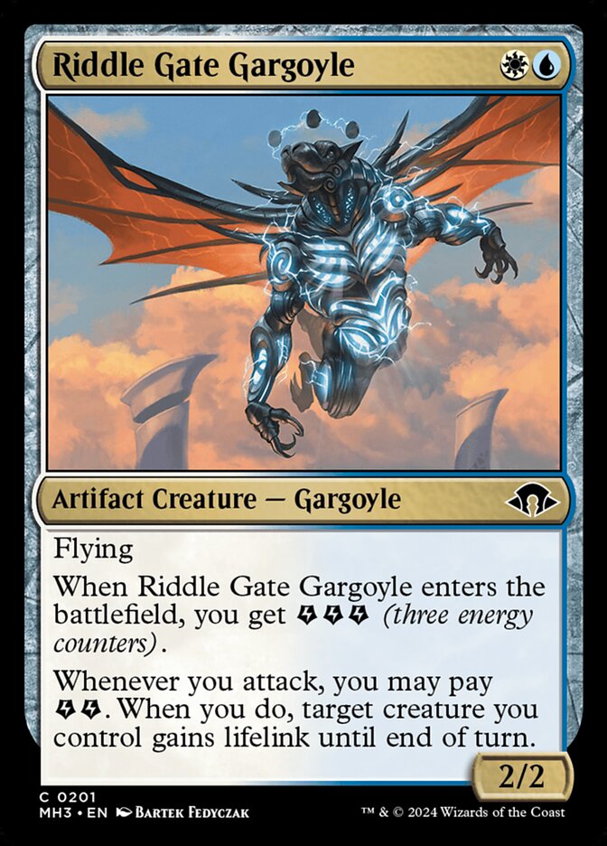 Riddle Gate Gargoyle - Modern Horizons 3 (Common) [MH3-201]