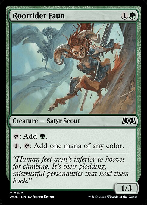 Rootrider Faun – Wilds of Eldraine (WOE-182) Magic: The Gathering card