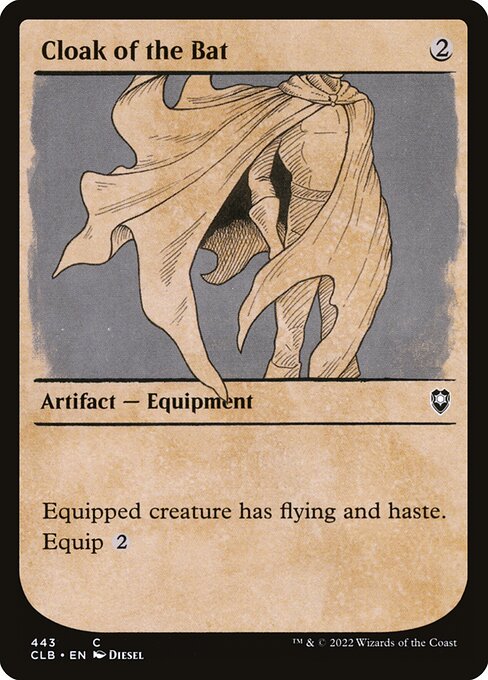 Cloak of the Bat – Commander Legends: Battle for Baldur's Gate (CLB-443) Magic: The Gathering card | LC-REM-20260804-15151117566284-4ea5a5f3-7147-4abd-af8d-8baab4c2aa06 Image principale du produit