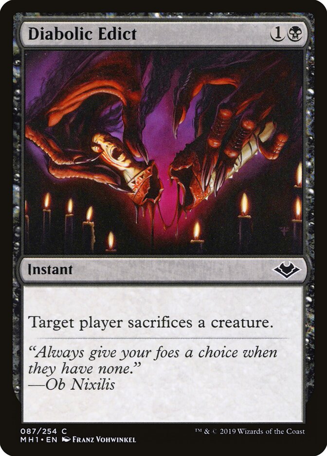 Diabolic Edict - Modern Horizons (Common) [MH1-87]