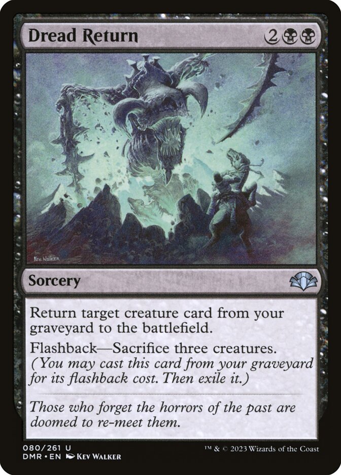Dread Return - Dominaria Remastered (Uncommon) [DMR-80]