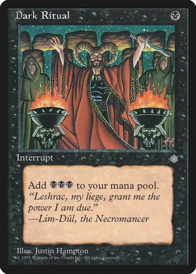 Magic-kaart Dark Ritual ICE-120 uit Ice Age (Common) Immagine principale del prodotto
