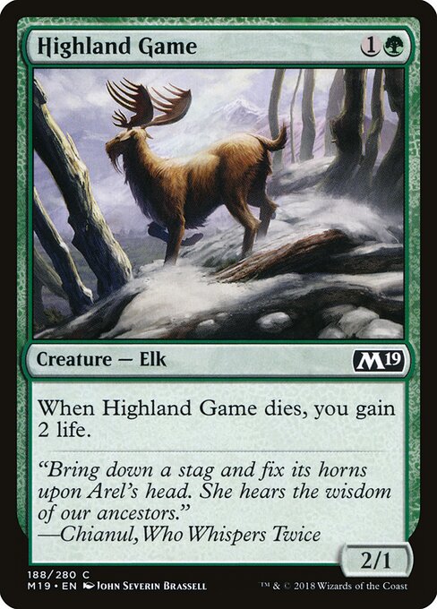 Highland Game – Core Set 2019 (M19-188) Magic: The Gathering card | LC-REM-20260804-15150882160972-4ec59964-42c1-4c29-8c60-37b7f376c347