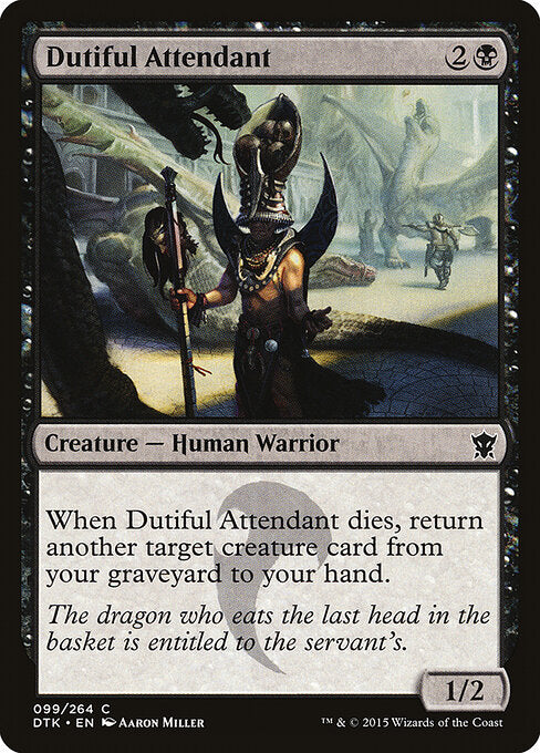 Dutiful Attendant – Dragons of Tarkir (DTK-99) Magic: The Gathering card