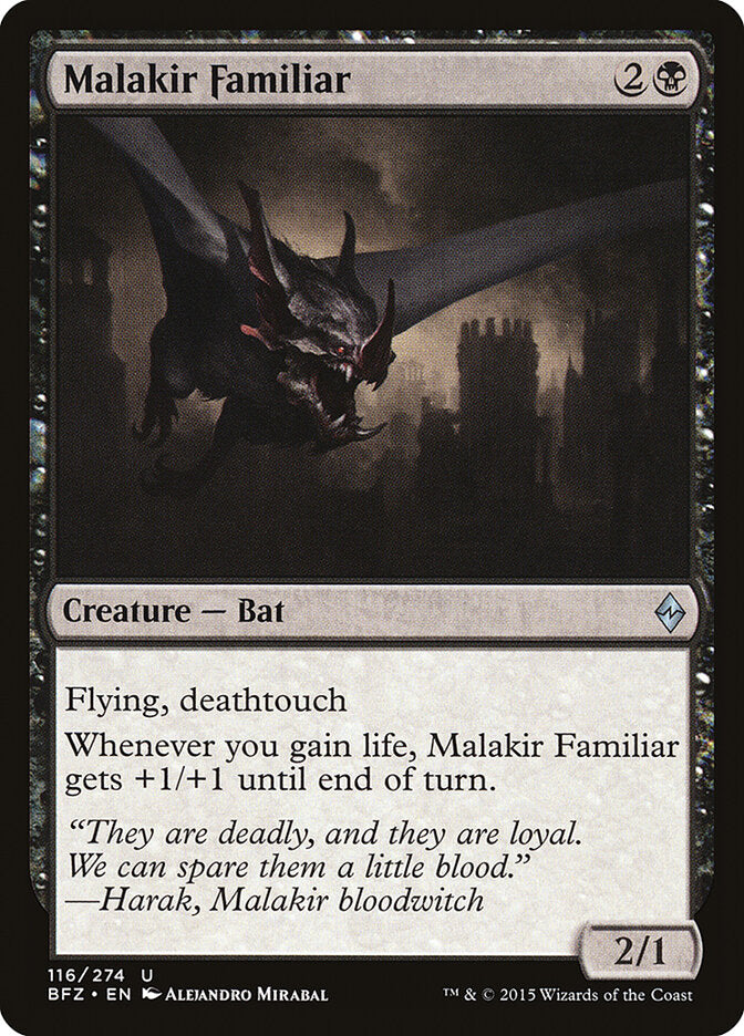 Malakir Familiar - Battle for Zendikar (Uncommon) [BFZ-116]