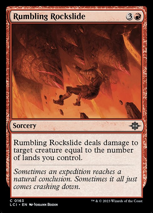 Rumbling Rockslide – The Lost Caverns of Ixalan (LCI-163) Magic: The Gathering card