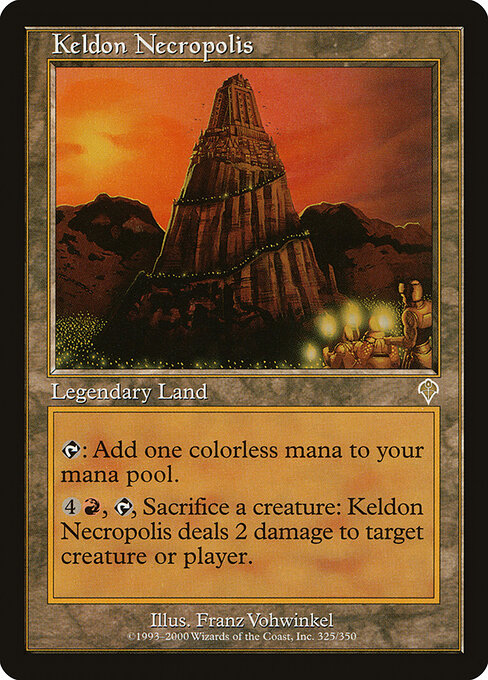 Keldon Necropolis – Invasion (INV-325) Magic: The Gathering card