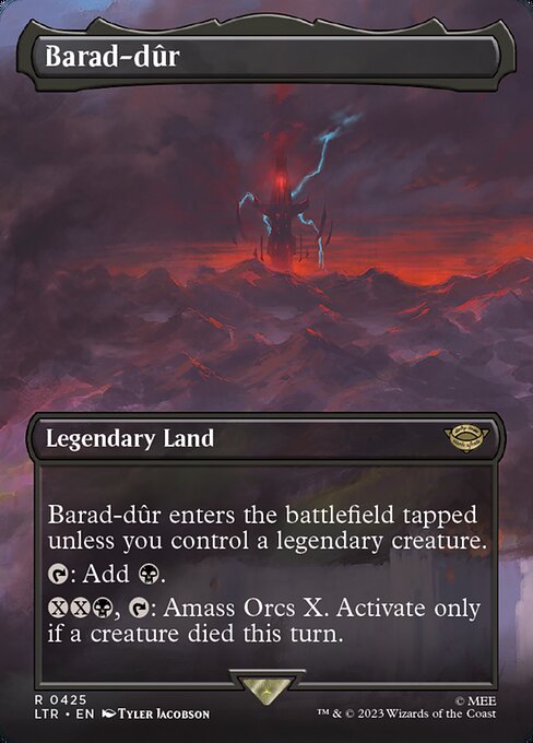Barad-dûr – The Lord of the Rings: Tales of Middle-earth (LTR-425) Magic: The Gathering card | LC-REM-20260804-15151028011340-4f1aa00f-aa33-4c89-9014-6184356649ca