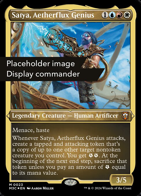 Satya, Aetherflux Genius – Modern Horizons 3 Commander (M3C-150) Magic: The Gathering card | LC-REM-20260804-15339649663308-4f4bc218-e9c4-4e35-b4e0-bb5d2c6e1f2c Main image