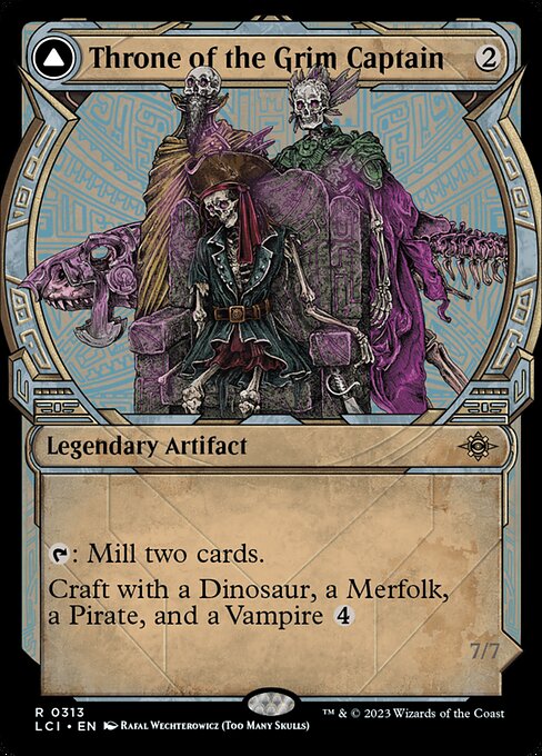 Throne of the Grim Captain // The Grim Captain – The Lost Caverns of Ixalan (LCI-313) Magic: The Gathering card | LC-REM-20260804-15393071595852-4f7a6892-5f6b-49aa-9b4f-3fcf20236306