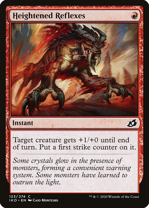 Heightened Reflexes – Ikoria: Lair of Behemoths (IKO-123) Magic: The Gathering card