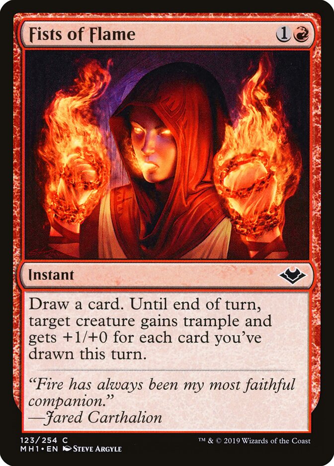 Fists of Flame - Modern Horizons (Common) [MH1-123]