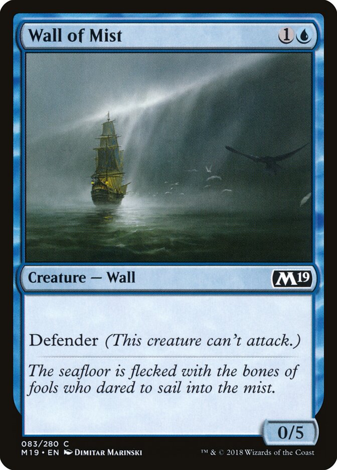 Wall of Mist - Core 2019 (Common) [M19-83] Main image