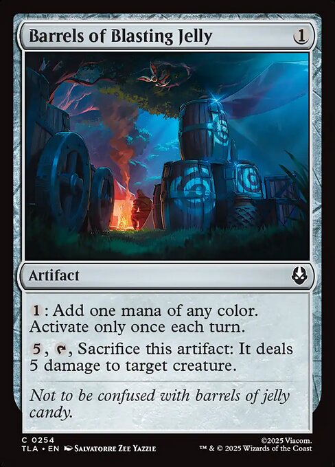 Barrels of Blasting Jelly – Magic: The Gathering | Avatar: The Last Airbender (TLA-254) Magic: The Gathering card