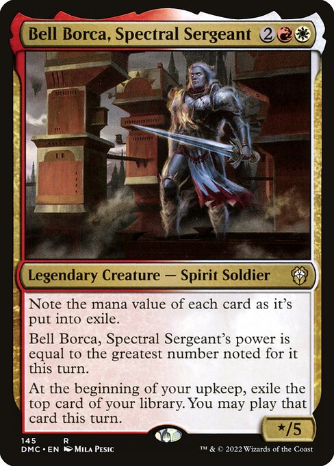 Bell Borca, Spectral Sergeant – Commander: Dominaria United (DMC-145) Magic: The Gathering card Main image