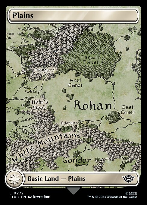 Plains – The Lord of the Rings: Tales of Middle-earth (LTR-272) Magic: The Gathering card