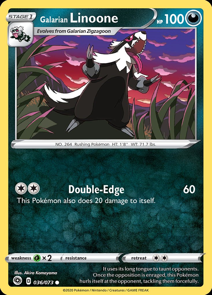 Galarian Linoone - Champion’s Path (Common) [CPA-36] Hoofdafbeelding