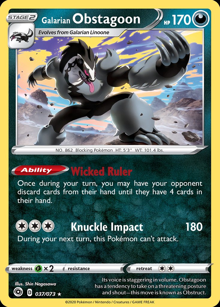 Galarian Obstagoon - Champion’s Path (Holo Rare) [CPA-37] Immagine principale del prodotto