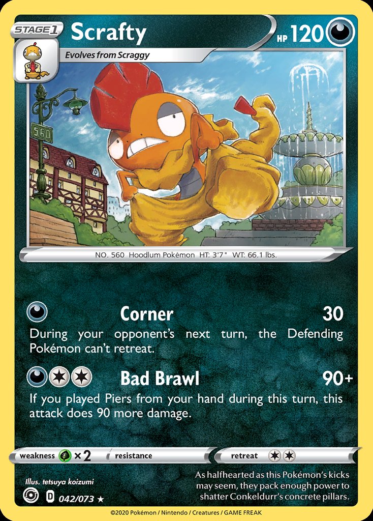 Scrafty - Champion’s Path (Holo Rare) [CPA-42] Immagine principale del prodotto