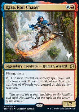 Kaza, Roil Chaser (V.1) - Zendikar Rising: Promos (Rare) [PZNR-225]
