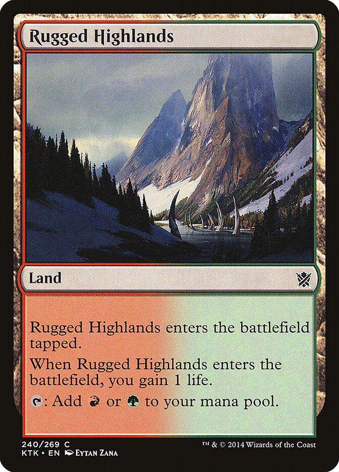 Rugged Highlands - Khans of Tarkir (Common) [KTK-240] Hauptbild