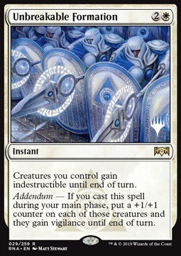 Unbreakable Formation - Zendikar Rising: Promos (Rare) [PZNR-29]
