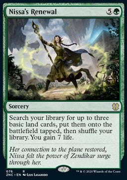 Nissa's Renewal - Commander: Zendikar Rising (Rare) [ZNC-76] Image principale du produit