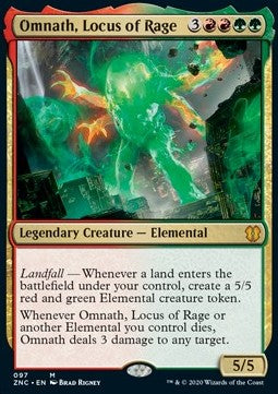 Omnath, Locus of Rage - Commander: Zendikar Rising (Mythic) [ZNC-97]