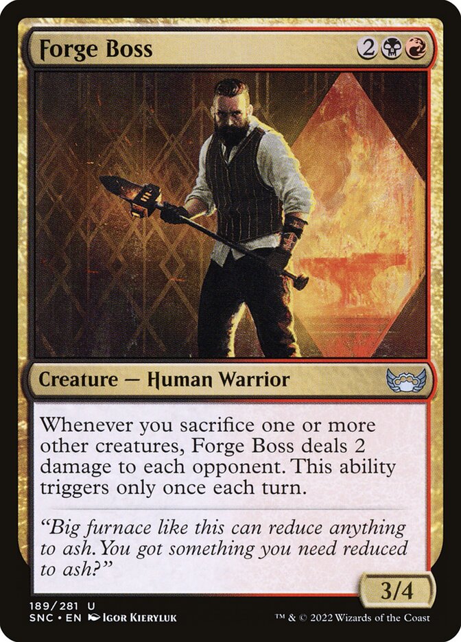 Magic-kaart Forge Boss SNC-189 uit Streets of New Capenna (Uncommon)