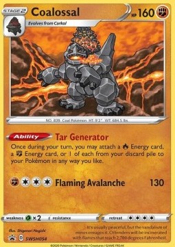 Coalossal - SWSH Black Star Promos (Promo) [SWSH-054] Imagen principal del producto