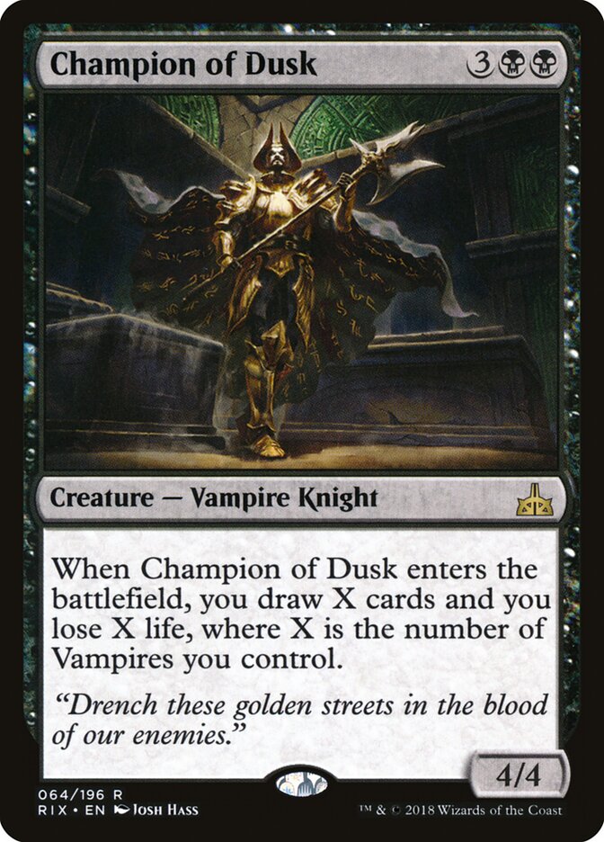 Champion of Dusk - Rivals of Ixalan (Rare) [RIX-64]