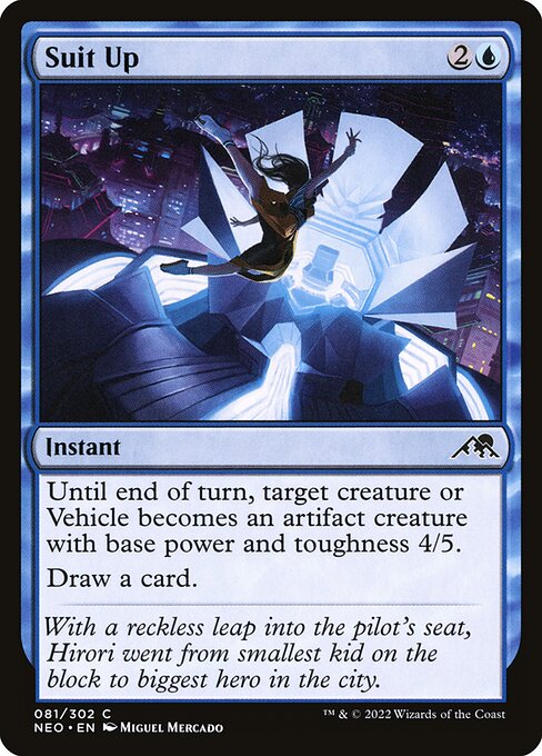 Suit Up – Kamigawa: Neon Dynasty (NEO-81) Magic: The Gathering card Hauptbild