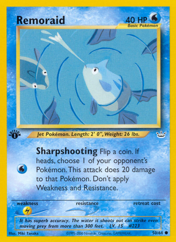 Remoraid – Neo Revelation 50 – Pokémon TCG single card Image principale du produit