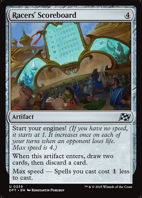 Racers' Scoreboard – Aetherdrift (DFT-239) Magic: The Gathering card