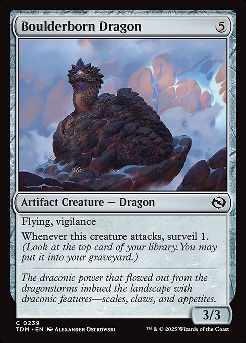 Boulderborn Dragon – Tarkir: Dragonstorm (TDM-239) Magic: The Gathering card | LC-REM-20260804-15401858924876-50c6e815-bfe7-4599-9227-d36504a3640f Immagine principale del prodotto