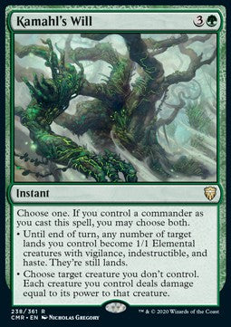 Kamahl's Will - Commander Legends (Rare) [CMR-238] Hover Image