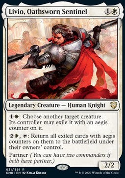 Livio, Oathsworn Sentinel - Commander Legends (Rare) [CMR-31] Hover Image