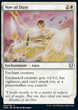 Vow of Duty - Commander Legends (Uncommon) [CMR-54] Hoofdafbeelding